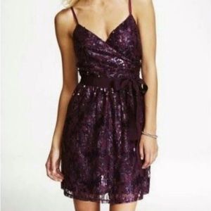 Express purple sequin PARTY dress 🎉